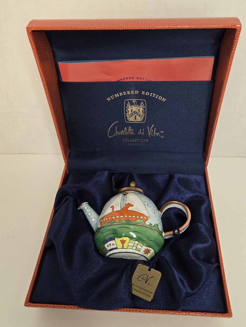 Charlotte di Vita Collection Numbered Edition Mini Teapot Midnight Watch CM127